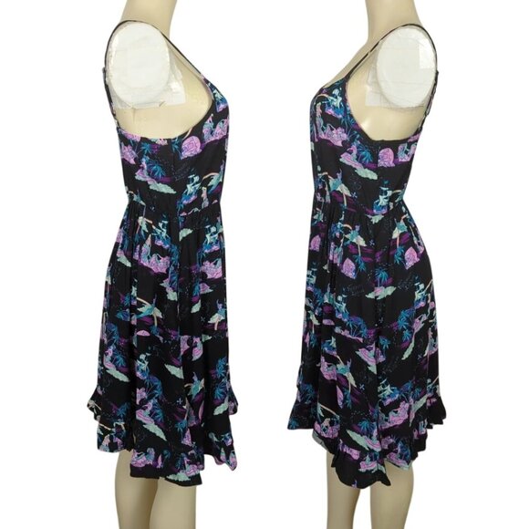 Disney Her Universe Sundress Mermaid Lagoon Peter pan Spaghetti strap Flowy sz S - Picture 5 of 16